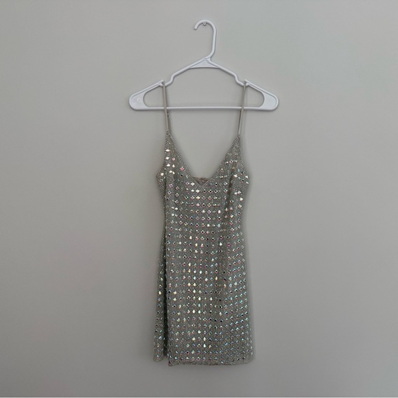 Oh Polly Svana Dress Silver - Picture 3 of 4